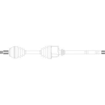 Arbre de transmission avant droit GENERAL RICAMBI CI3013