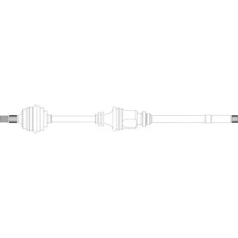 Arbre de transmission avant droit GENERAL RICAMBI CI3016