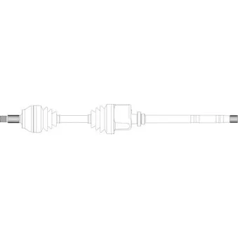 Arbre de transmission avant droit GENERAL RICAMBI CI3036