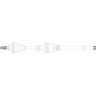 Arbre de transmission avant droit GENERAL RICAMBI CI3041