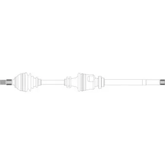 Arbre de transmission avant droit GENERAL RICAMBI CI3051