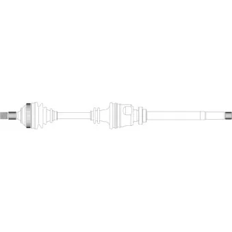 Arbre de transmission avant droit GENERAL RICAMBI CI3053