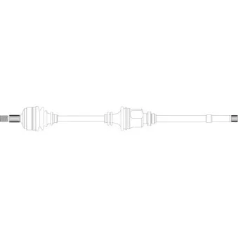 Arbre de transmission avant droit GENERAL RICAMBI CI3062