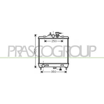 Radiateur, refroidissement du moteur PRASCO KI320R002