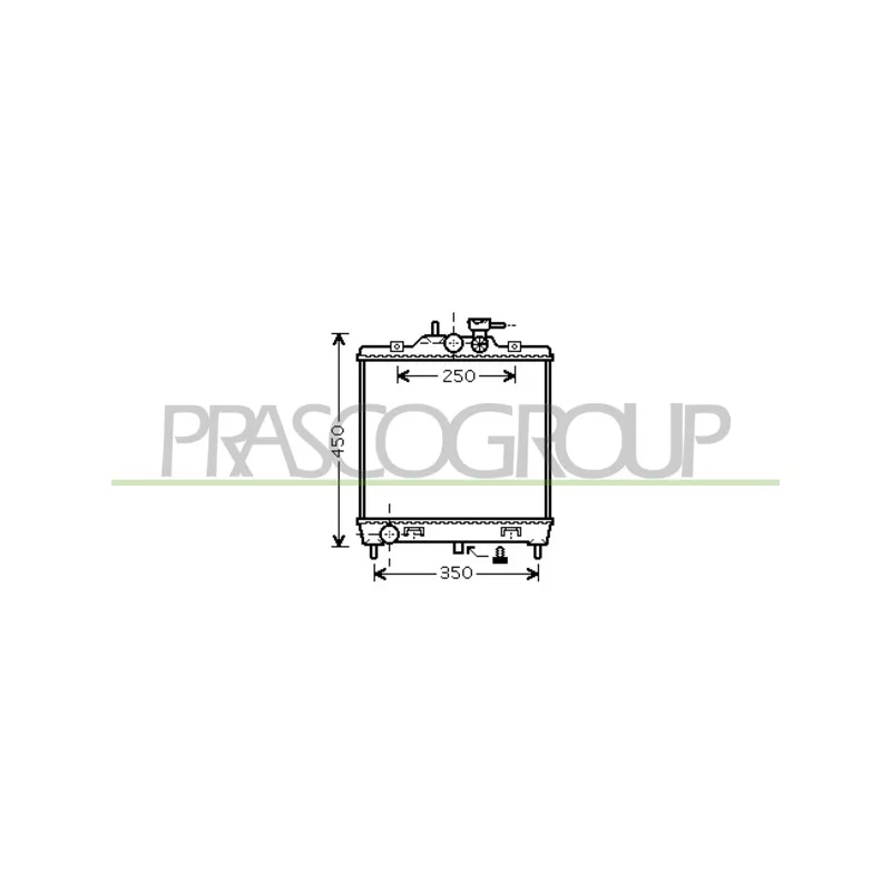 Radiateur, refroidissement du moteur PRASCO KI320R002