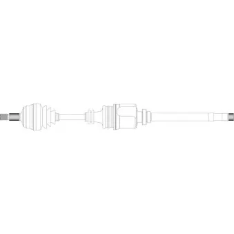 Arbre de transmission avant droit GENERAL RICAMBI CI3066