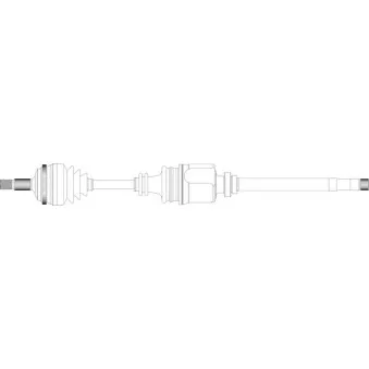 Arbre de transmission avant droit GENERAL RICAMBI CI3068