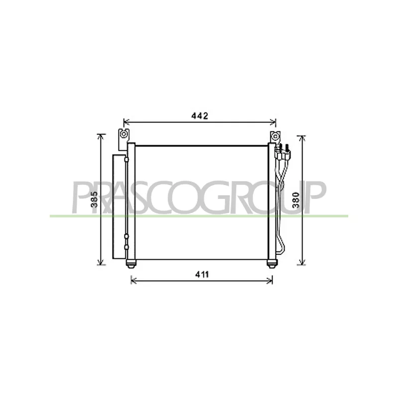 Condenseur, climatisation PRASCO KI322C001