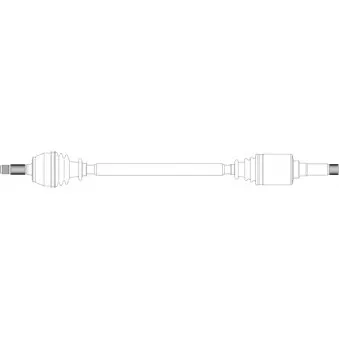 Arbre de transmission avant droit GENERAL RICAMBI CI3076