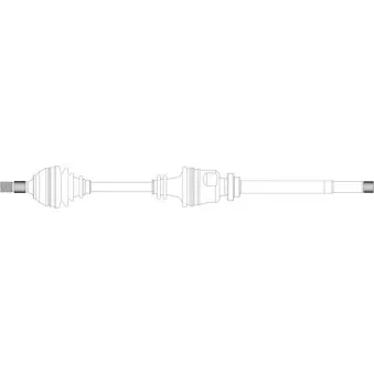 Arbre de transmission avant droit GENERAL RICAMBI CI3080