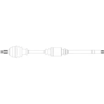 Arbre de transmission avant droit GENERAL RICAMBI CI3084