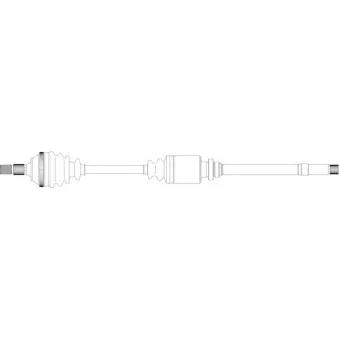 Arbre de transmission avant droit GENERAL RICAMBI CI3086