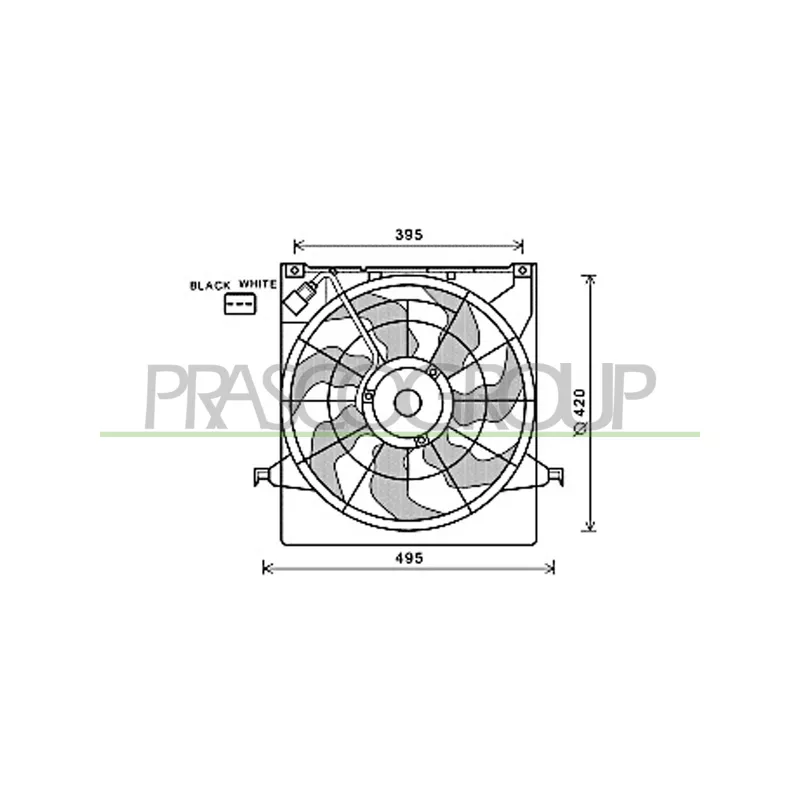 Ventilateur, refroidissement du moteur PRASCO KI430F001