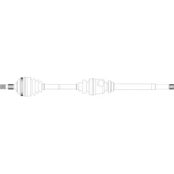 Arbre de transmission avant droit GENERAL RICAMBI CI3140