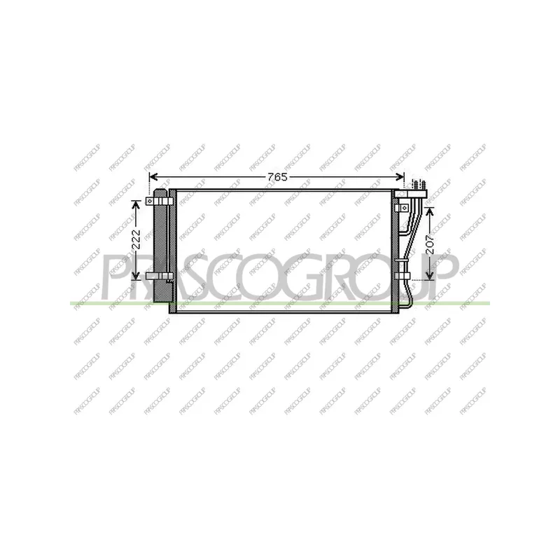 Condenseur, climatisation PRASCO KI732C002