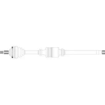 Arbre de transmission avant droit GENERAL RICAMBI CI3150
