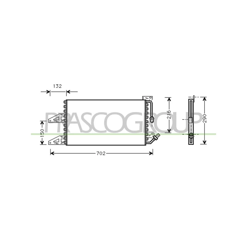 Condenseur, climatisation PRASCO LA001C001