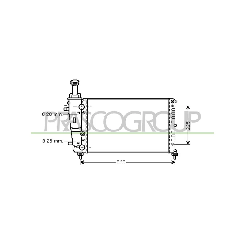 Radiateur, refroidissement du moteur PRASCO LA001R005