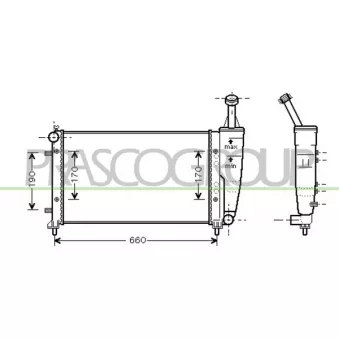 Radiateur, refroidissement du moteur PRASCO
