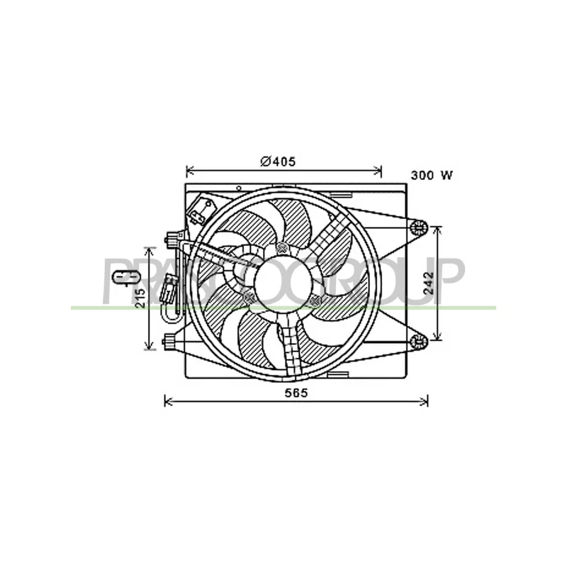 Ventilateur, refroidissement du moteur PRASCO LA004F001