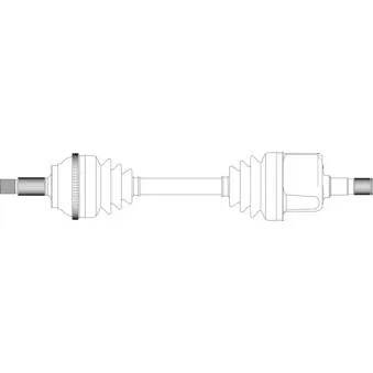 Arbre de transmission avant droit GENERAL RICAMBI CI3204