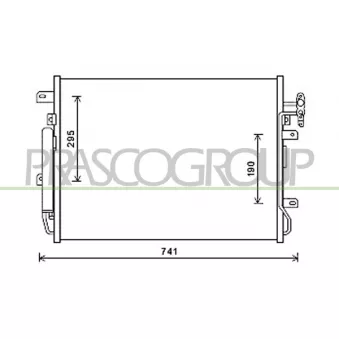 Condenseur, climatisation PRASCO LR032C001