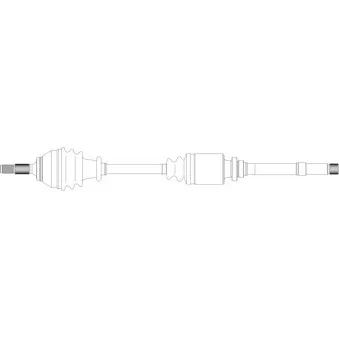 Arbre de transmission avant droit GENERAL RICAMBI CI3240