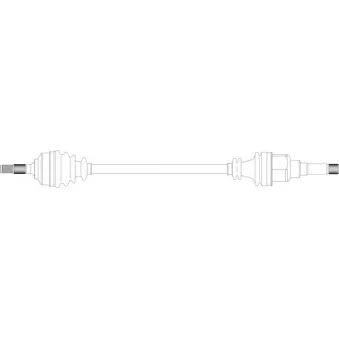Arbre de transmission avant droit GENERAL RICAMBI CI3254