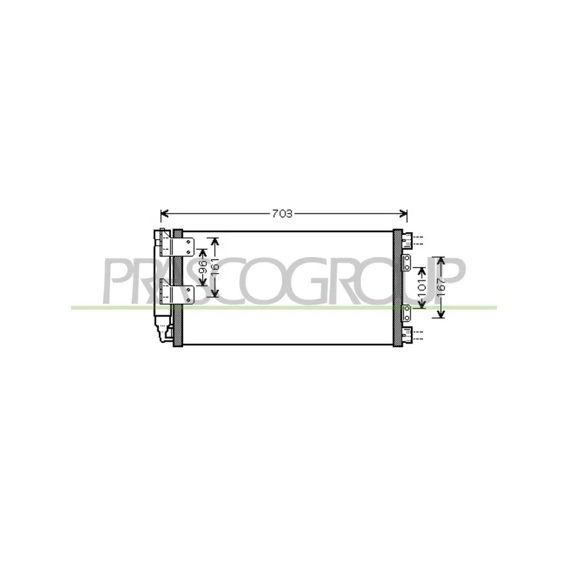 Condenseur, climatisation PRASCO LR717C001