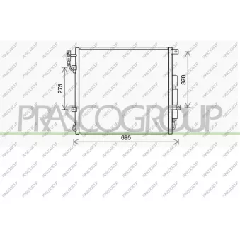 Condenseur, climatisation PRASCO LR864C002