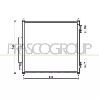 Condenseur, climatisation PRASCO LR866C001