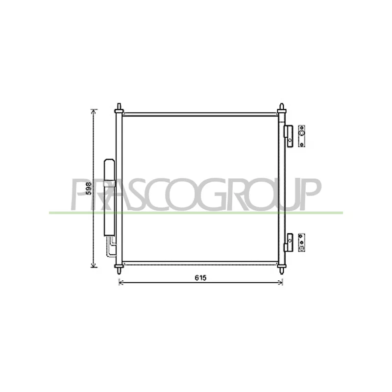 Condenseur, climatisation PRASCO LR866C001