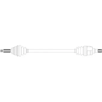 Arbre de transmission avant droit GENERAL RICAMBI DW3012