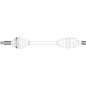 Arbre de transmission avant gauche GENERAL RICAMBI DW3017