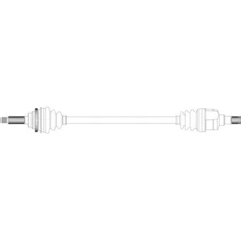 Arbre de transmission avant droit GENERAL RICAMBI DW3018