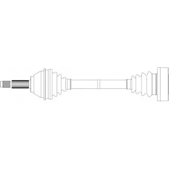 Arbre de transmission avant gauche GENERAL RICAMBI FI3001