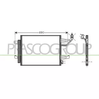 Condenseur, climatisation PRASCO MB324C002