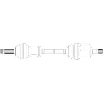 Arbre de transmission avant droit GENERAL RICAMBI FI3017