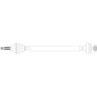 Arbre de transmission avant droit GENERAL RICAMBI FI3021
