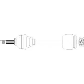 Arbre de transmission avant gauche GENERAL RICAMBI FI3039