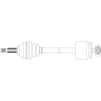 Arbre de transmission avant gauche GENERAL RICAMBI FI3043