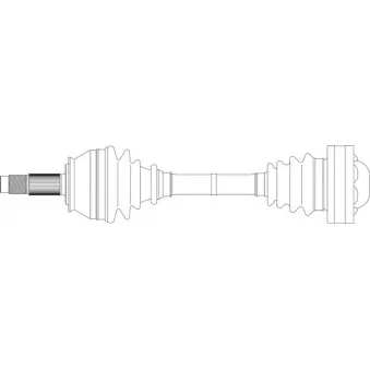 Arbre de transmission avant gauche GENERAL RICAMBI FI3045