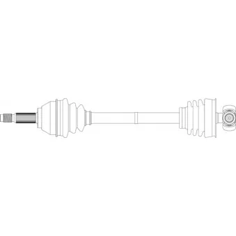 Arbre de transmission avant droit GENERAL RICAMBI FI3046