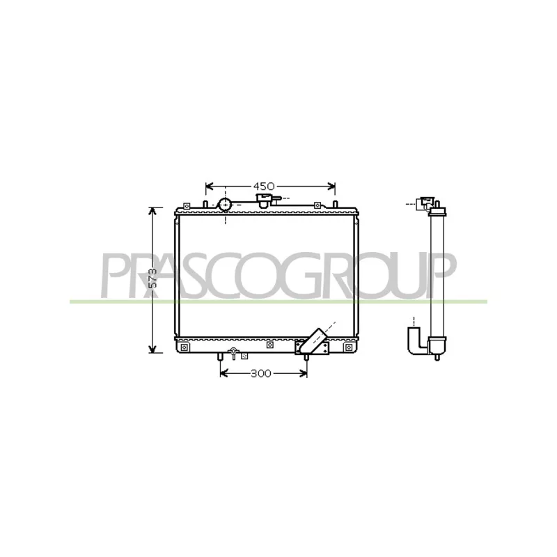 Radiateur, refroidissement du moteur PRASCO MB817R001