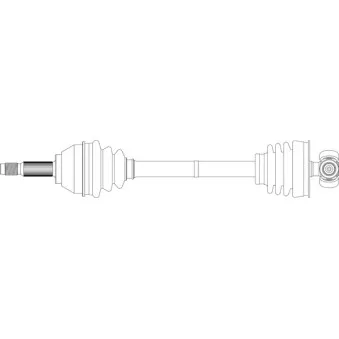 Arbre de transmission avant gauche GENERAL RICAMBI FI3051