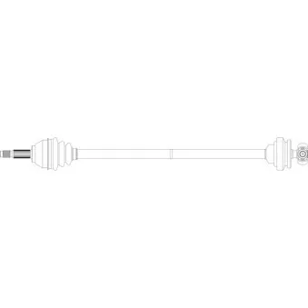 Arbre de transmission avant droit GENERAL RICAMBI FI3065