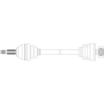 Arbre de transmission avant gauche GENERAL RICAMBI FI3066