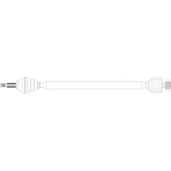 Arbre de transmission avant droit GENERAL RICAMBI FI3067