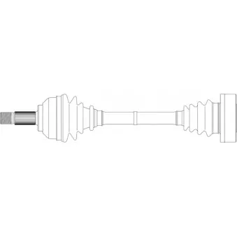 Arbre de transmission avant droit GENERAL RICAMBI FI3076