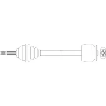 Arbre de transmission avant gauche GENERAL RICAMBI FI3077